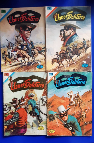 Set De 4 Revistas Llanero Solitario Ed Novaro Aguila 1975 