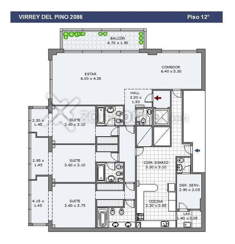 Venta Duplex Piso 4 Dormitorios Play 4 Baños 2 Cocheras Pileta Parrilla Quincho Terraza Belgrano
