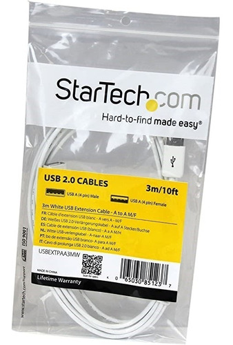 Startech Cable Usb A Macho Usb A Hembra 3 Metros 3pzs /v