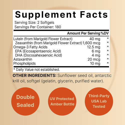 Suplemento Naturebell Lutein 40mg E Zeaxantina 1.600mcg