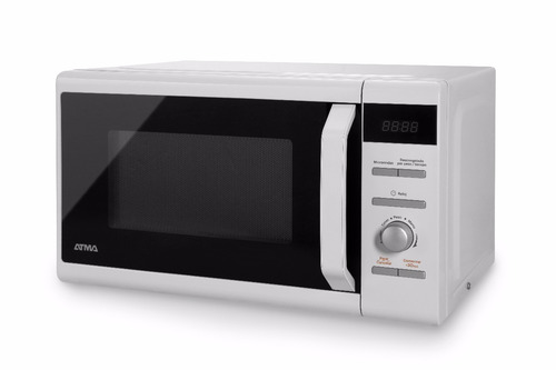 Imagen 2 de 3 de Horno Microondas Atma 20lts Digital 700w Md1720n Blanco Cuot
