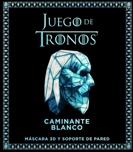 Juego De Tronos Caminante Blanco Mascara 3d Y Soporte Libro