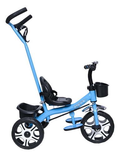 Triciclo Infantil C/ Apoiador Duas Cestinhas Buzina Pedal