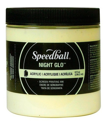 Tinta Para Serigrafía Speedball 236 Ml Brilla En Oscuridad