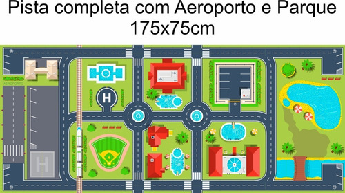 Pista Hotwheels Lona - Tamanho 147x100cm