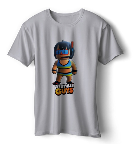 Remeras De Nenas Personajes Stumble Guy Estampada - 6033