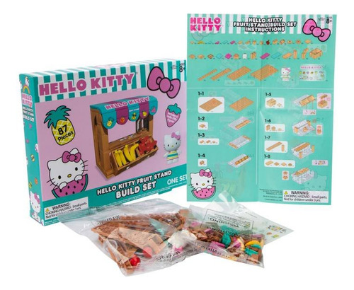 Hello Kitty Bloques Figuras Oficial Fruit Stand Construcció