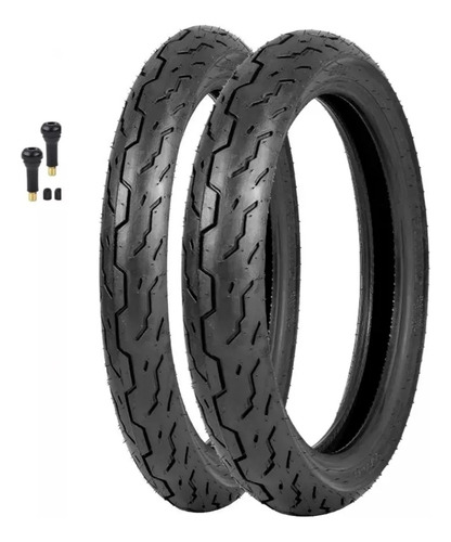 Pneu Jogo Titan Fan Cg Cbx 125/150/160 Par Sem Câmara Novo
