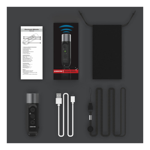 Aswayke Electronic Whistle Más Higa Ipx5 Sonido Máximo 125db