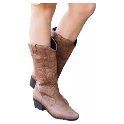 Botas De Cuero De Vaquero Occidental For Mujer