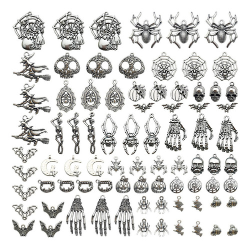 80 Abalorios De Halloween Hechos A Mano Para Hacer Joyas,