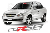 Comprar Calcos Chevrolet Corsa Parabrisas Gris \u002F R En Rojo