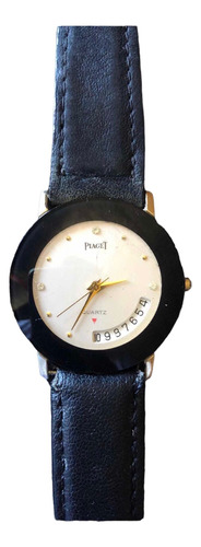 Reloj Dama Piaget Quartz Fechador Chapa Oro Vintage Detalle