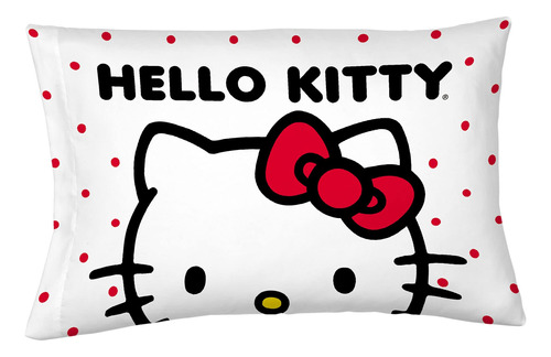 Hello Kitty Beauty - Funda De Almohada Estandar De Saten Sed