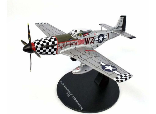 Norteamericano P-51 Mustang 72 Escala Fundido Modelo