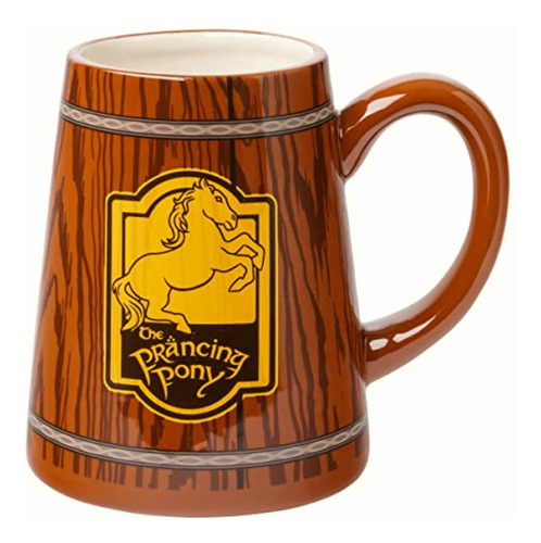 Silver Buffalo Lord Of The Rings Prancing Pony Taza