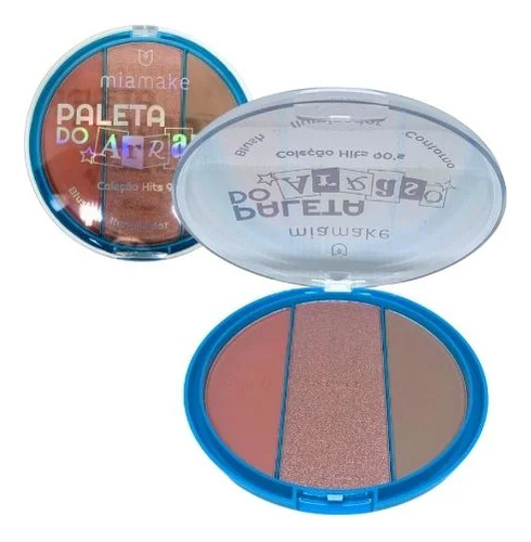 Miamake Paleta Blushes E Iluminador E Contorno Tom Da Maquiagem 3 Cores