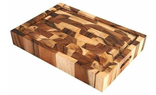 Tabla De Cortar De Madera Grande De Acacia Villa Con Ra...