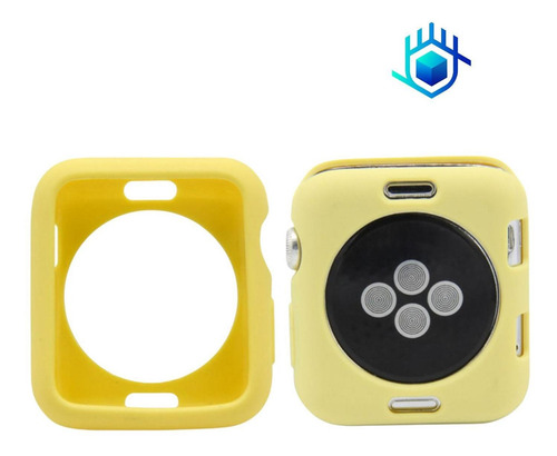 Imagen 4 de 9 de Funda Para Apple Watch Goma Ligera+mica Case Protector Serie
