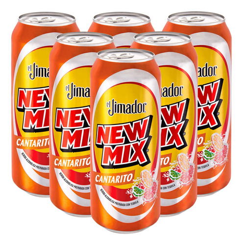 Bebida Preparada New Mix Cantarito 473 Ml - Pack Con 6 Latas