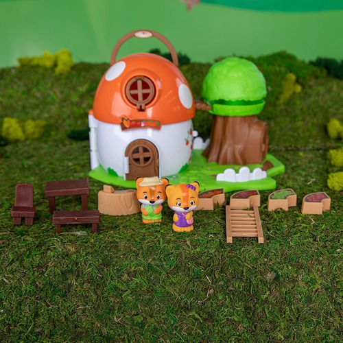 Fat Brain Toys Madera Tots Mushroom Sorpresa Muñecas Y Casas