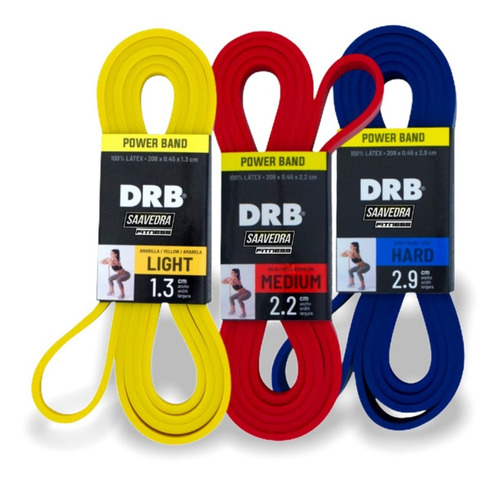 Kit Power Band X3u Asistencia Dominadas Super Bandas Entrena