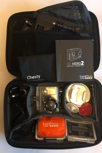 Gopro Hero 2 Com Cartão De 32gb E Muitos Acessórios!!!