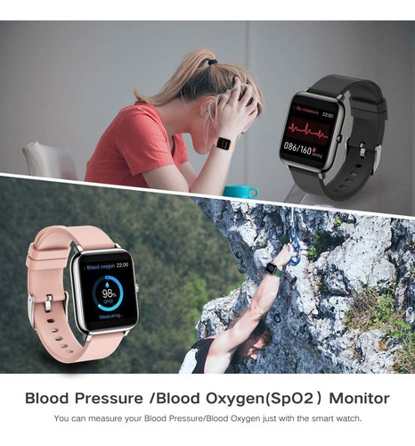 Smartwatch Mujer Hombre Reloj Inteligente Y Impermeable Ipx7