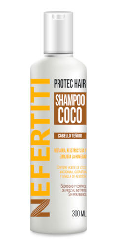Shampoo De Coco Cabello Teñido Nefertiti 300ml