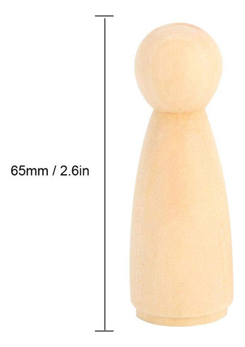 Cuerpos De Muñecas De Clavija, 10 Piezas 65mm Muñeca Sin