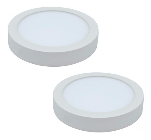 Pack 2 Panel Sobrepuesto Led Modelo Verona 18w Bisel / Hbled