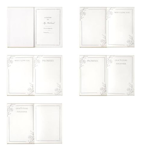 Los Libros De Votos De Boda De U&i Para Él Y Ella, Elegantes