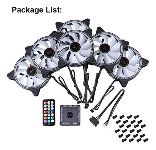 Ds Leddess Rainbow Led Rgb Ventiladores Con Controlador Para