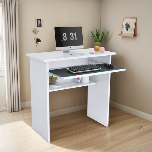 Mesinha Computador Multiuso Quarto Sala Escritorio Cor Branc