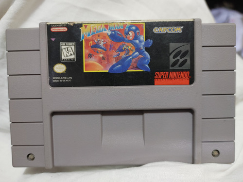 Super Nintendo Megaman 7 Original Snes Gris (Usado)