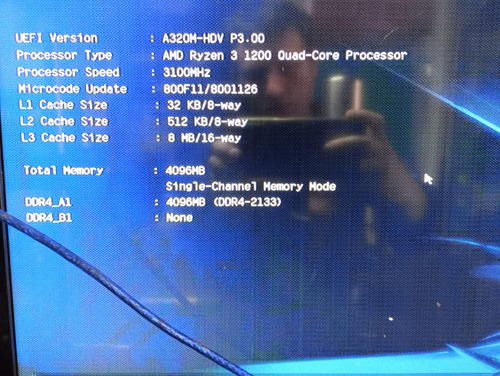 Asrock A320m-hdv Am4 Ddr4 Bios F1 Ryzen 1000/2000 Negro (Usado)