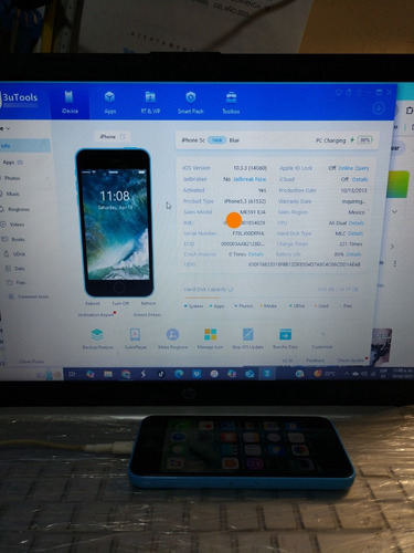 Iphone 5c 16 Gb Azul Libre Excelente Leer Descripción Azul (Usado)