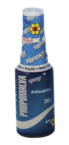 Imagem 1 de 4 de Própolis E Malva Em Spray Bucal Propomalva Apis Flora 30ml