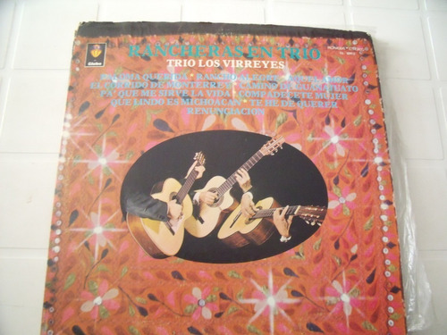 Lp Trio Los Virreyes, Rancheras En Trio (Usado)