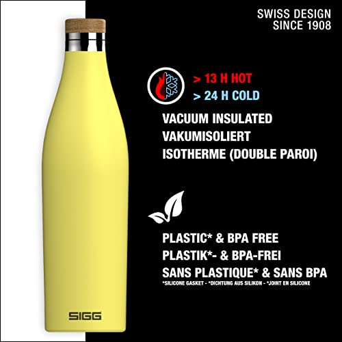 Botella De Agua Aislada Sigg Ultra Lemon 17 Oz - No Gotea -