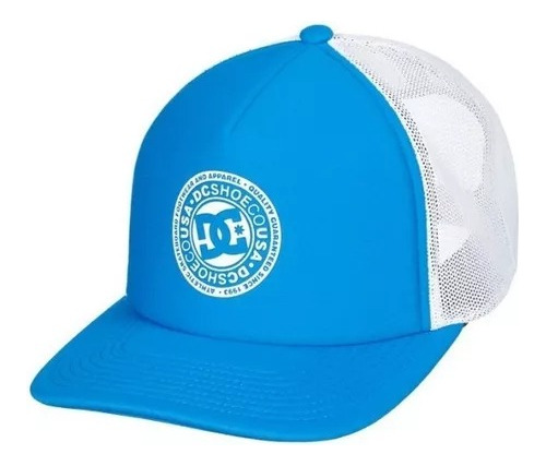 Gorra Dc Mod Vested Up Trucker Azul Blanco