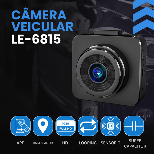 Câmera Veicular Monitor Cameras Wireless App + 32gb