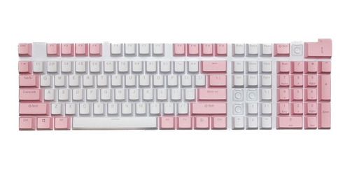 Imagen 3 de 3 de Keycaps Set Color Rosado Pastel + Blanco