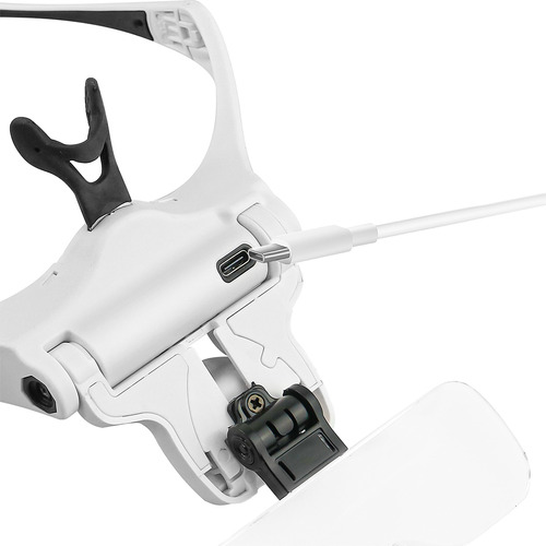Lupa Para Diadema Iluminada Con Led, 5 Lentes Desmontables