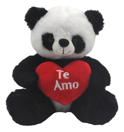 Panda De Peluche Oso Con Corazón Original Importado Cute