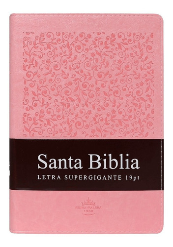 Biblia Reina Valera 1960 Super Gigante Índice Duotone Rosa