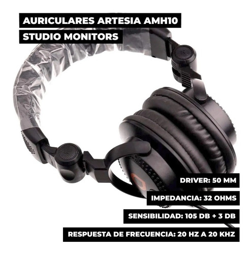 Auricular De Estudio Monitoreo Artesia Amh-10