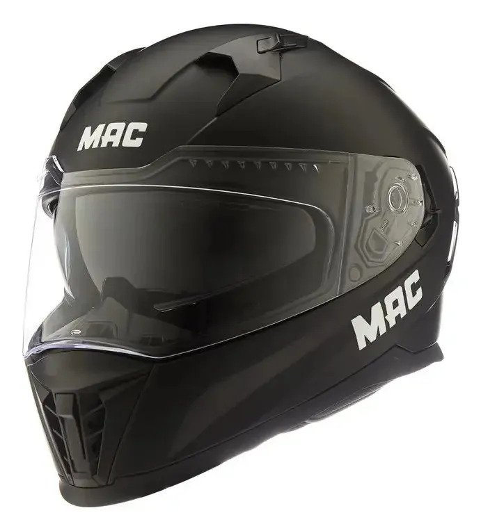 Casco Integral Mac Force de Doble Visor Negro Mate para Adultos