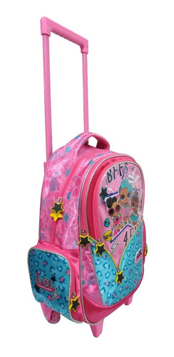 Mochila Carro Carrito Niñas Lol Surprise Escolar Oferta 