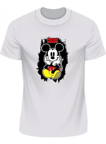 Playera De Mickey Mouse Cuello Redondo